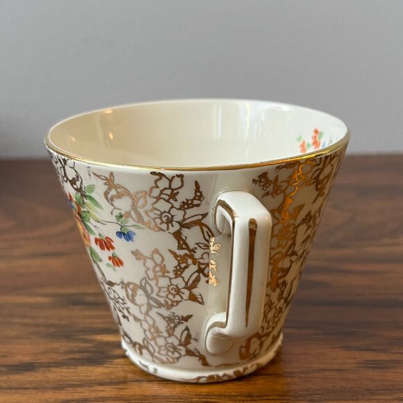 Lord Nelson Ware Ironstone Tea Set 2 Teacups + 2 Saucers 2528 Rose Time - Picture 4 of 15